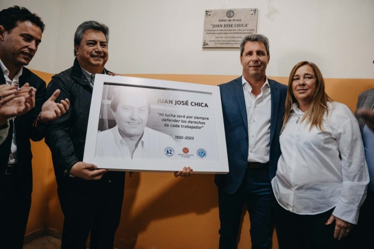 El gobernador participó de un homenaje de la CGT a Juan José Chica