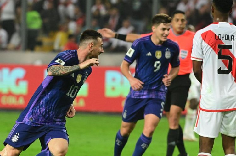 Con Messi imparable, Argentina venció a Perú en Lima