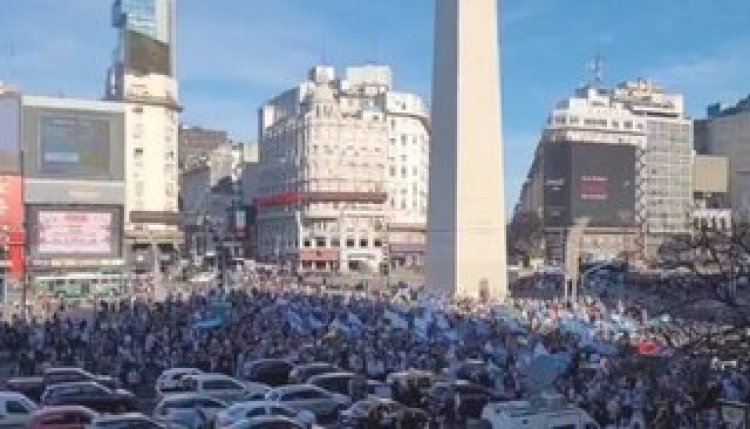 A dos semanas del balotaje: marcha contra el Gobierno