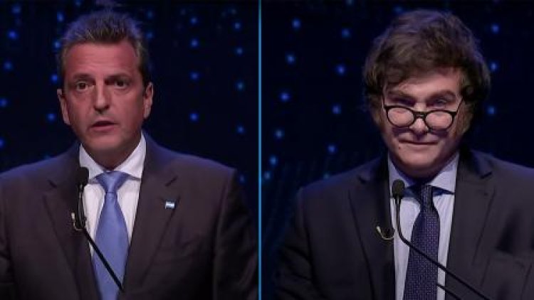 Massa presionó a Milei en temas económicos y el libertario le respondió con dureza