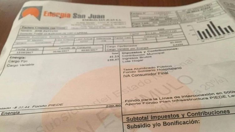 Comenzaron a llegar las boletas de luz con el aumento