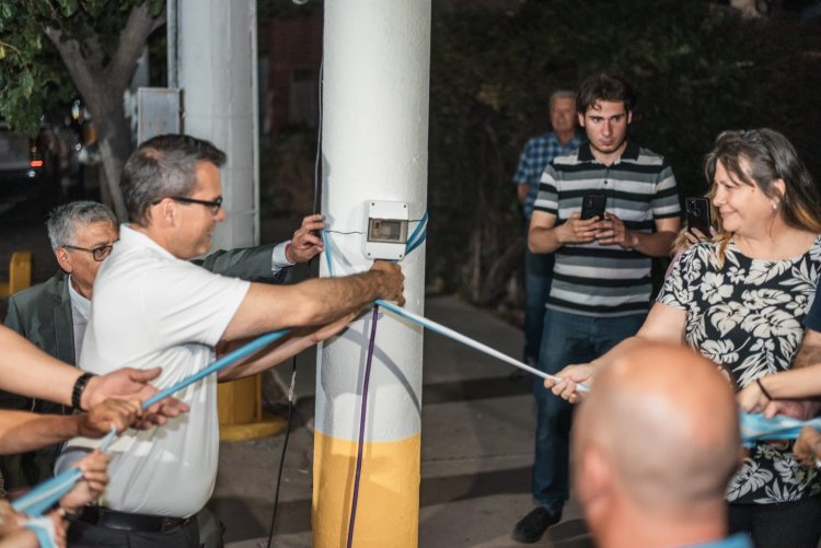 La Municipalidad de Rawson iluminó el 100% del barrio Parque Sur con luces LED