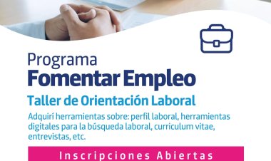 Abren las inscripciones para el Taller de Orientación Laboral en Rawson