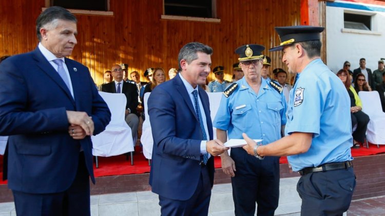Orrego encabezó el acto de asunción del subjefe de la Policía de San Juan
