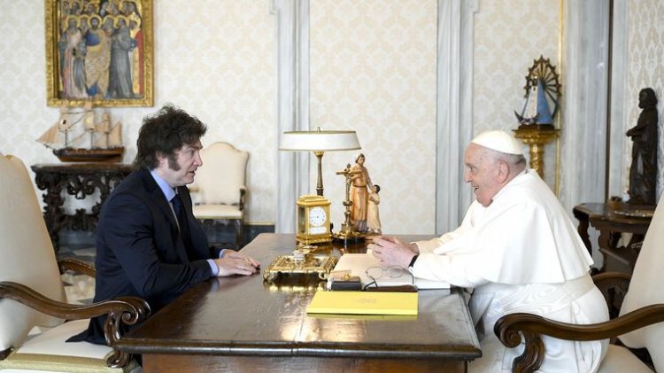 Milei visitó al Papa por más de una hora