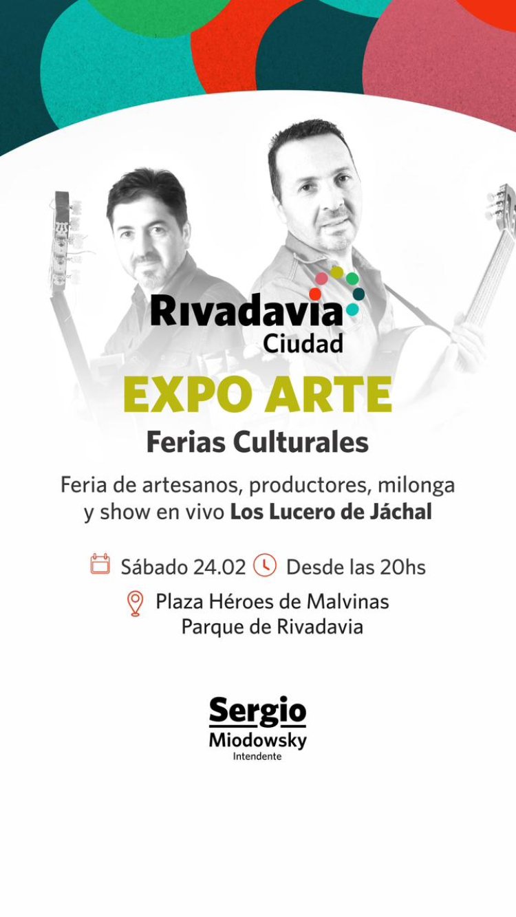 Rivadavia: conoce las propuestas artísticas para el fin de semana