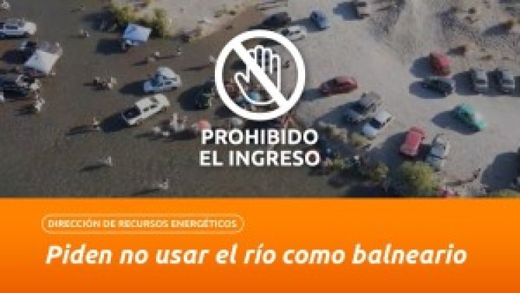 Refuerzan controles para evitar que la gente se bañe en el río de calles Las Moras