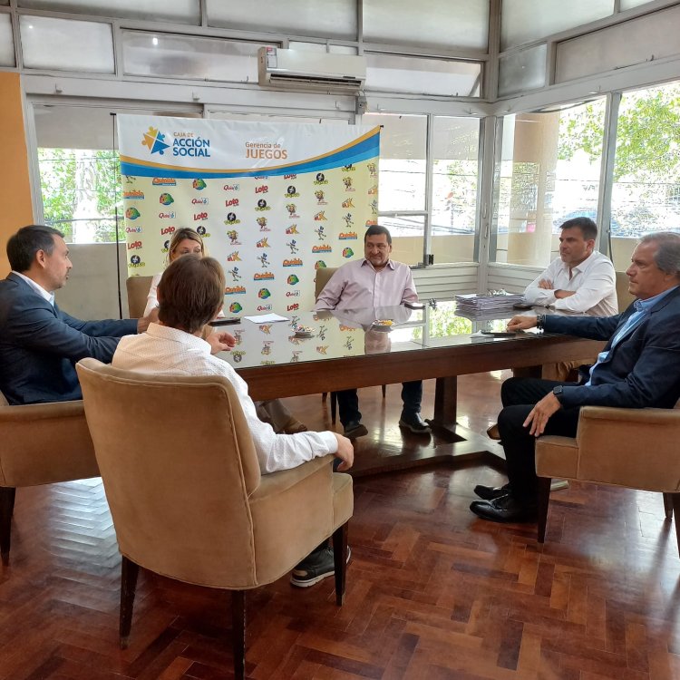 El Presidente de Juegos Internacionales S.A. visita San Juan para fortalecer la relación con la Caja de Acción Social