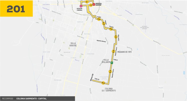 Modifican recorrido de la línea 201 y mejoran frecuencia horaria en dos líneas