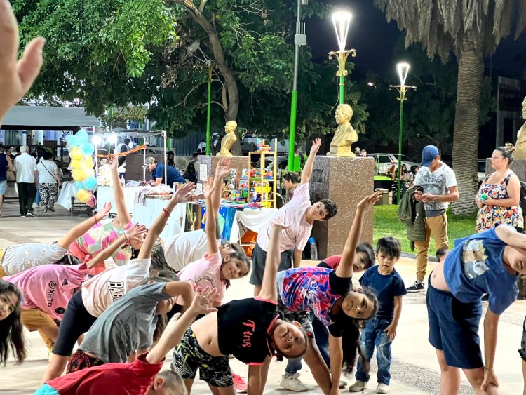 Las familias disfrutaron de la gastronomía y los productos regionales de Pocito