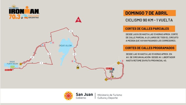 Ironman 70.3: Recorridos y cronograma de cortes de calles y rutas