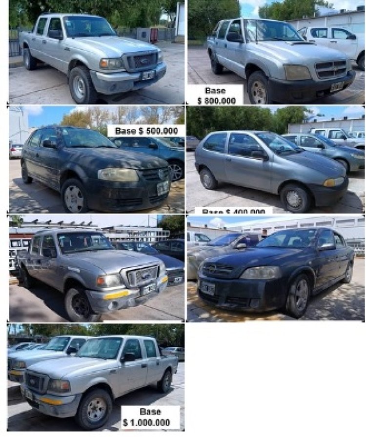 Exhiben los 7 vehículos que rematará Educación