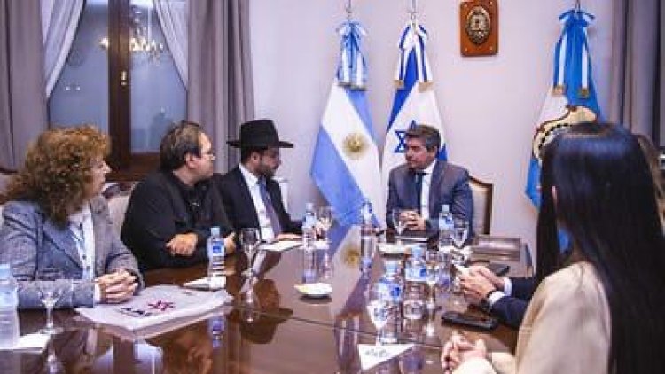 El gobernador se reunió con el presidente de la Federación de Comunidades Judías en Argentina