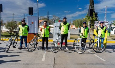 Rivadavia ya cuenta con sus bicicletas para la Policía Comunal