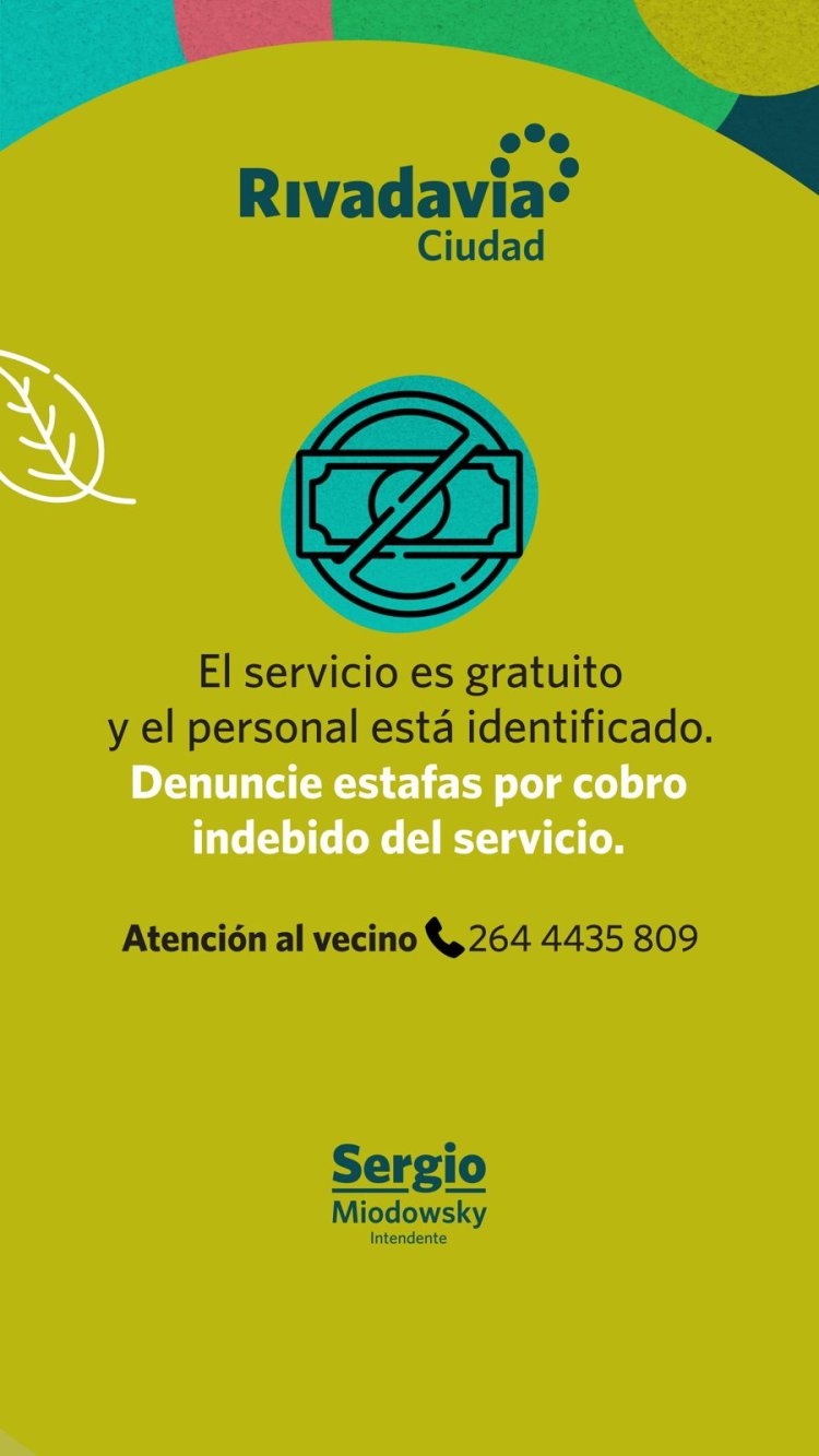 Rivadavia inicia su Operativo Integral de Arbolado 2024