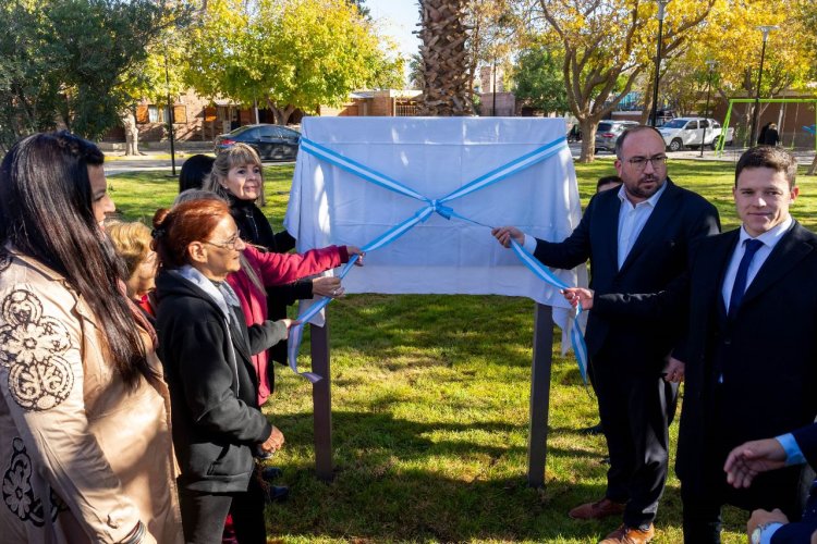 Rivadavia inauguró la Plaza María Auxiliadora