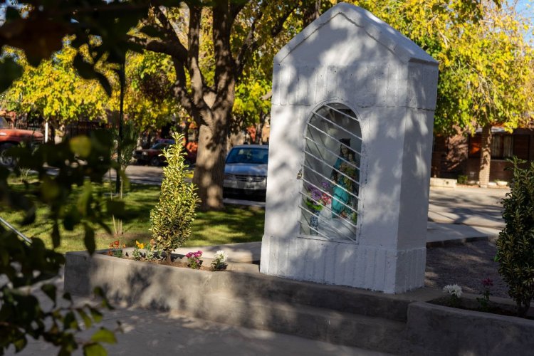 Rivadavia inauguró la Plaza María Auxiliadora