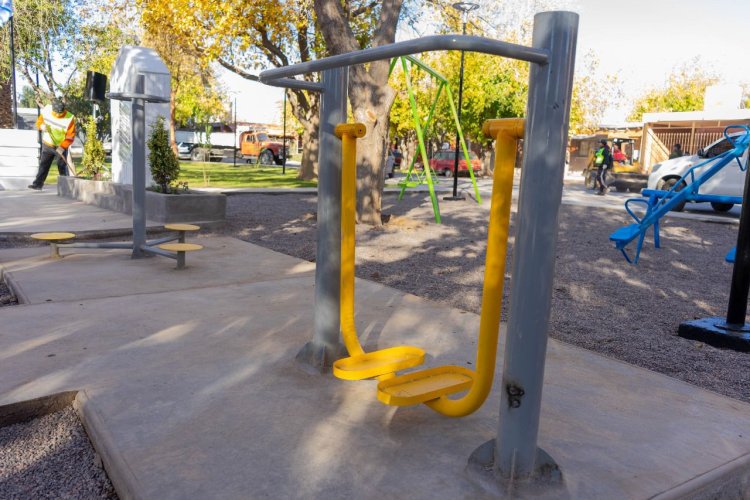 Rivadavia inauguró la Plaza María Auxiliadora
