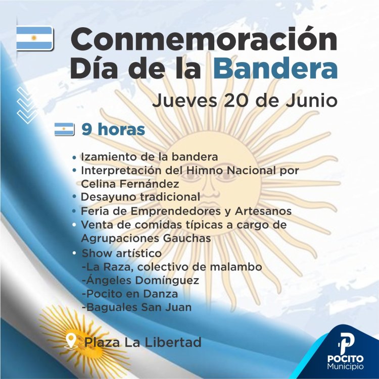 Pocito conmemora el Día de la Bandera