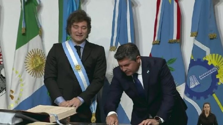 Orrego firmó el Pacto de Mayo