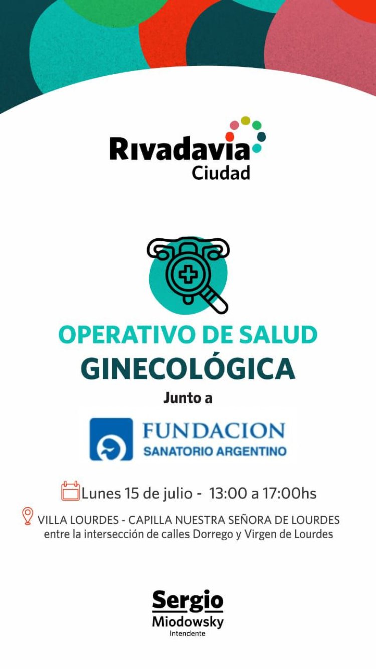Rivadavia realiza el segundo operativo de salud ginecologica