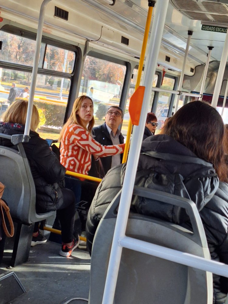 La ministra de Gobierno, Laura Palma, inspeccionó las unidades de la Red