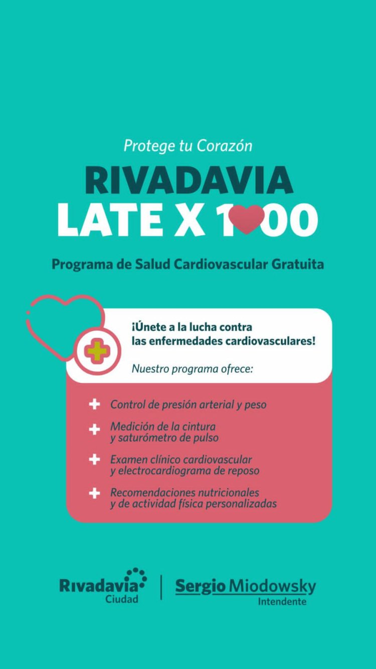 Rivadavia lanzó chequeos cardiovasculares gratuitos