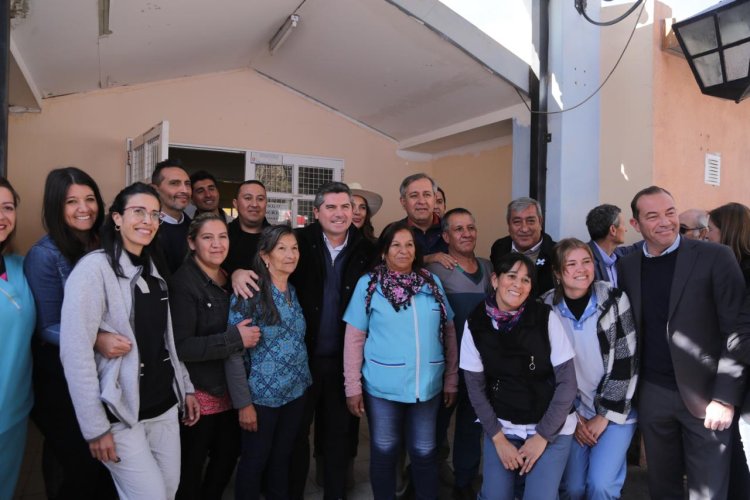 Orrego anunció la reactivación de la obra del hospital de Calingasta