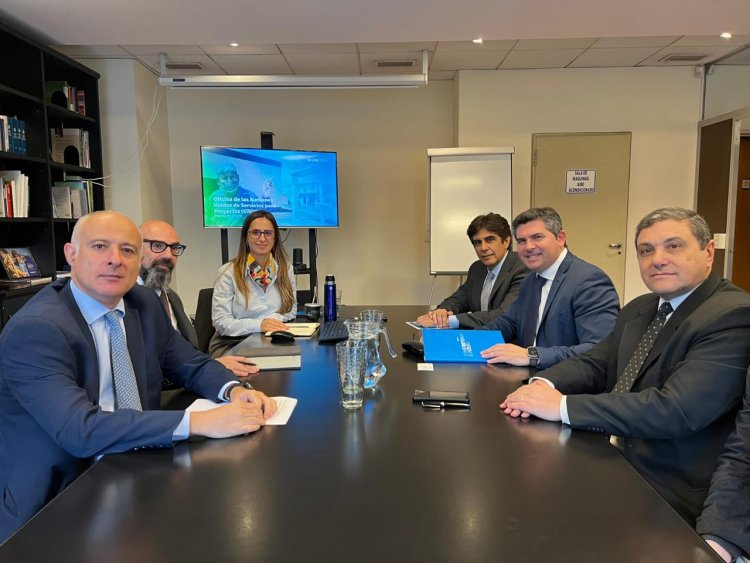 El gobernador Orrego se reunió con representantes de la UNOPS