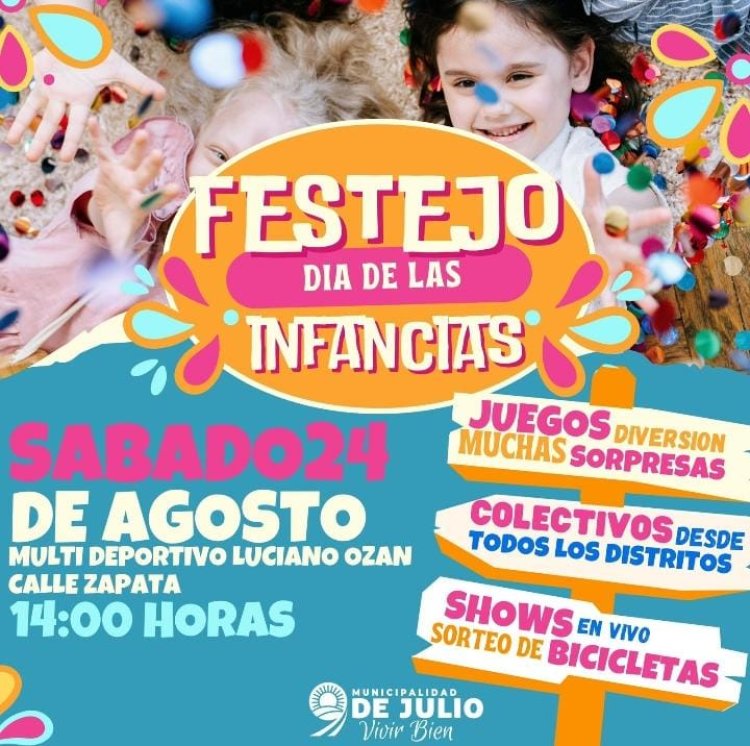 9 de Julio te invita a vivir un día lleno de alegría por el Día de las Infancias