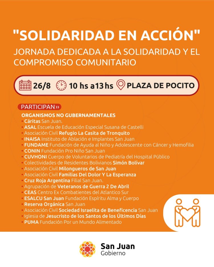"Solidaridad en Acción": el evento que congrega a ONGs con Gobierno por la solidaridad