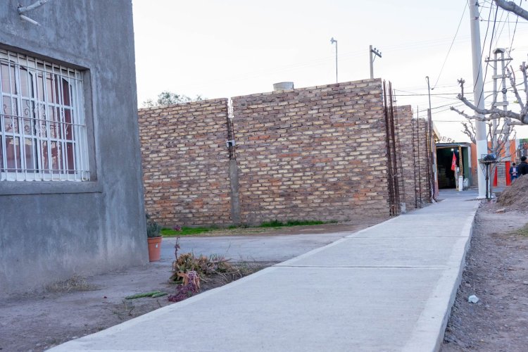 En Rivadavia con una caminata inauguran obras en Callejón Sánchez