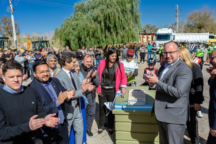 Rivadavia inicio la construcción del Parador del Ciclismo en Marquesado