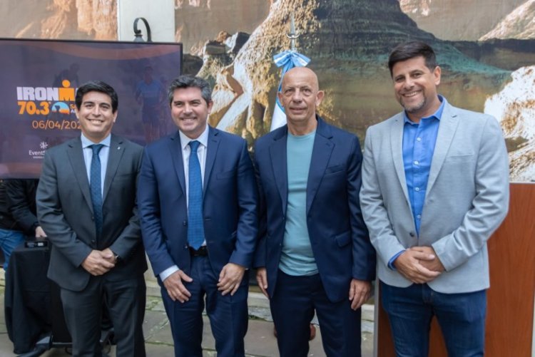 El gobernador anunció la realización en San Juan de la cuarta edición del Ironman 2025