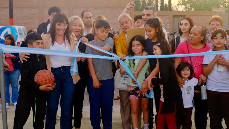 Nuevo Playon Polideportivo para la comunidad de Chimbas