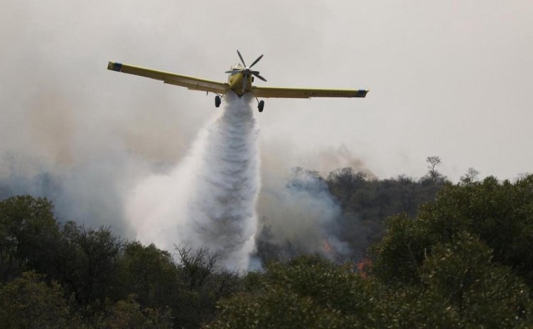 Así se ve el avance del incendio en Capilla del Monte
