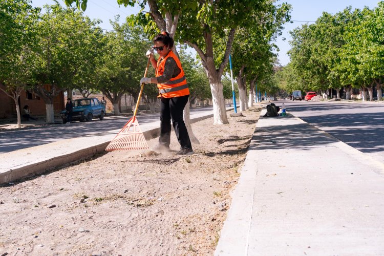 El operativo de limpieza en Rivadavia llega a ocho nuevos barrios