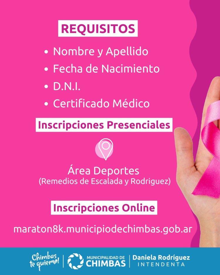 Chimbas se viste de rosa para luchar contra el cáncer de mama