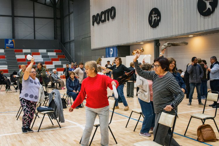 Un centenar de Personas Mayores concurrieron al Circuito Saludable organizado por Pocito