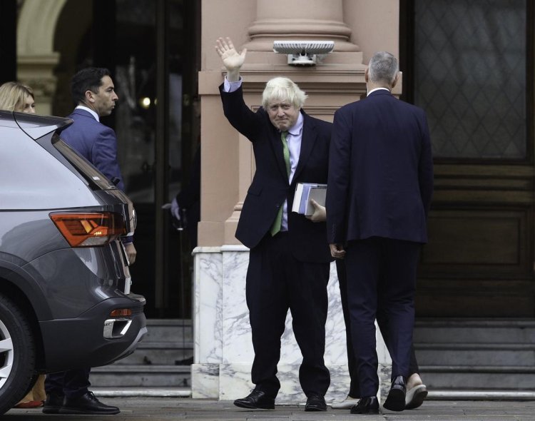Milei recibió en la Rosada a Boris Johnson