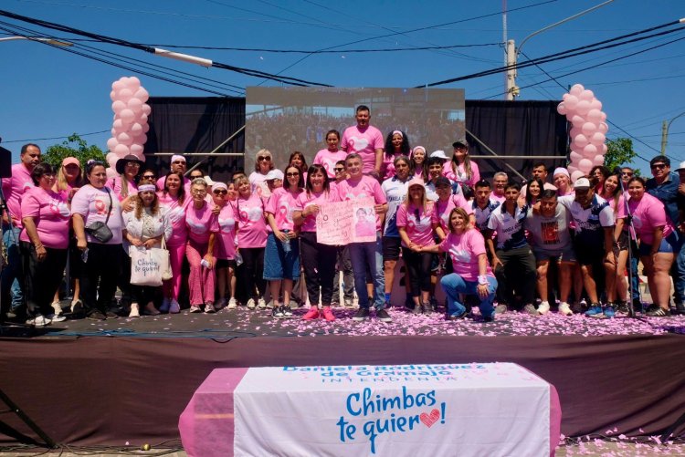 Más de 2000 personas presentes en la Maratón  de Lucha contra el Cáncer de Mama en Chimbas 