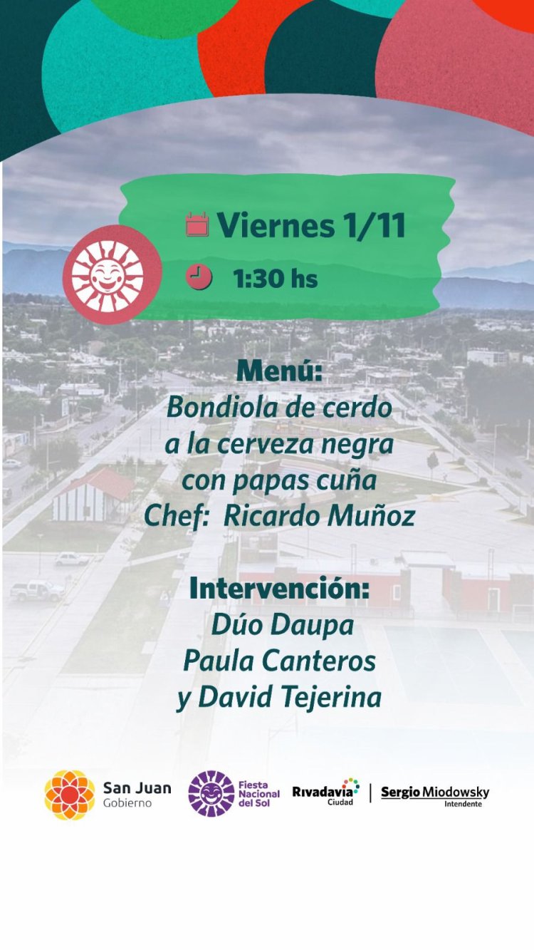 Rivadavia apuesta a la comida Gourmet en la FNS