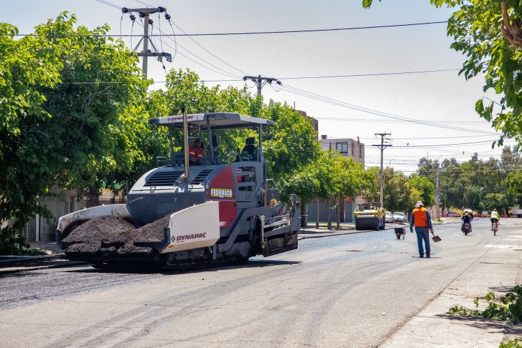 Comenzó la repavimentación de Av. España