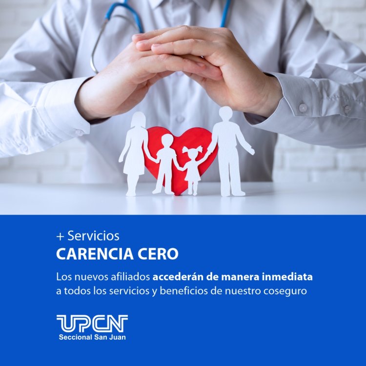 Si te afilias a UPCN  no tenes período de carencia