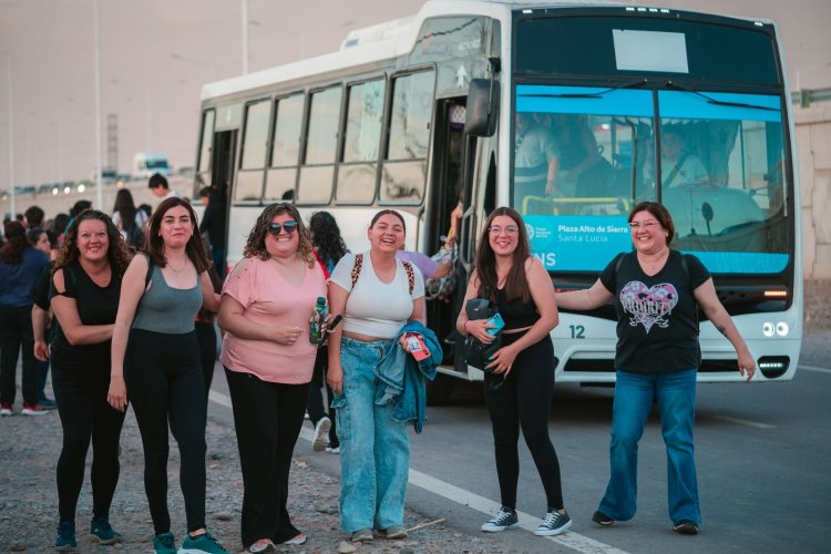 30 mil sanjuaninos usaron los colectivos gratuitos para ir a la FNS