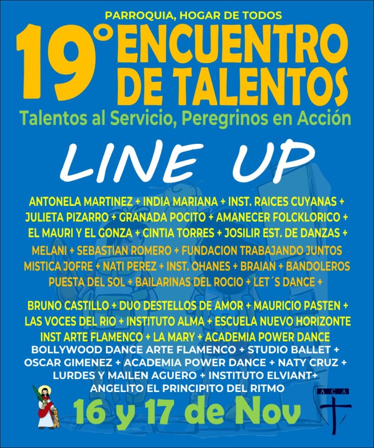 Realizarán el 19°Encuentro de Talentos en la Parroquia de Santa Bárbara