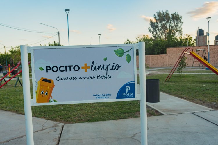 Remodelan plaza y cambian luminarias en un zona histórica de Pocito