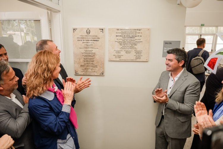 Orrego inauguró una escuela de Nivel Inicial