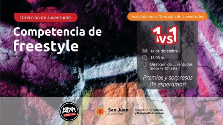 Se viene una competencia de Freestyle con sorteos y premios