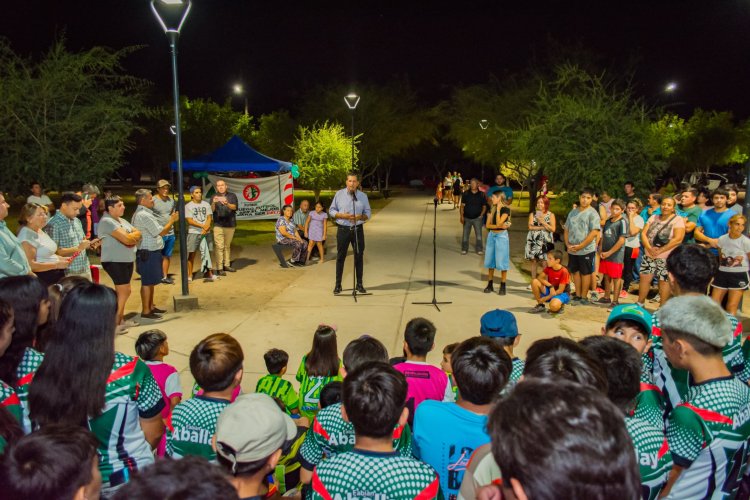 Pocito reacondicionó la plaza del Barrio Zaldívar